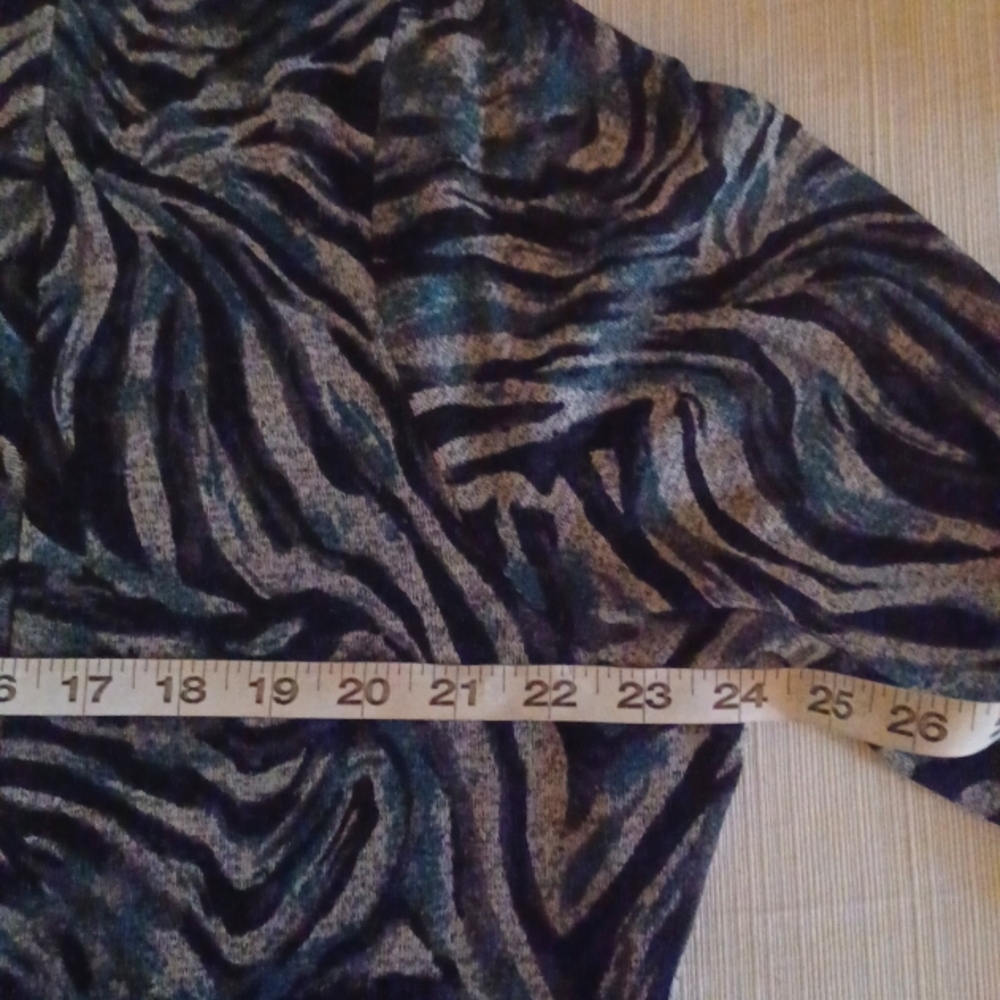 Sz XL Animal Print Open Cardigan by Covington - Picture 7 of 8